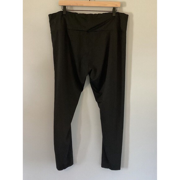 SHEIN Curve Women's Crossover Front Waistband Black Leggings Plus Size 4XL - Picture 8 of 11